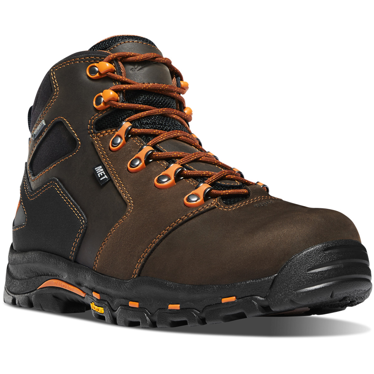 Danner Mens Vicious 4.5 Work Boots Dark Brown - NZH584971